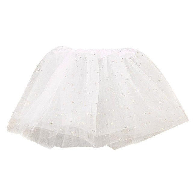 Baby Kids Girls Princess Stars Sequins Party Dance Ballet Tutu Skirts Star sequined skirt