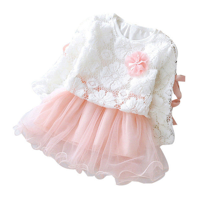 Baby girls clothes Skirt set Autumn Infant Baby Kids Girls Party Lace Tutu Princess Clothes Outfits drop shipping