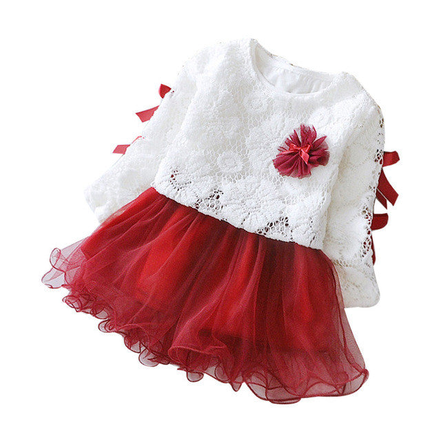 Baby girls clothes Skirt set Autumn Infant Baby Kids Girls Party Lace Tutu Princess Clothes Outfits drop shipping