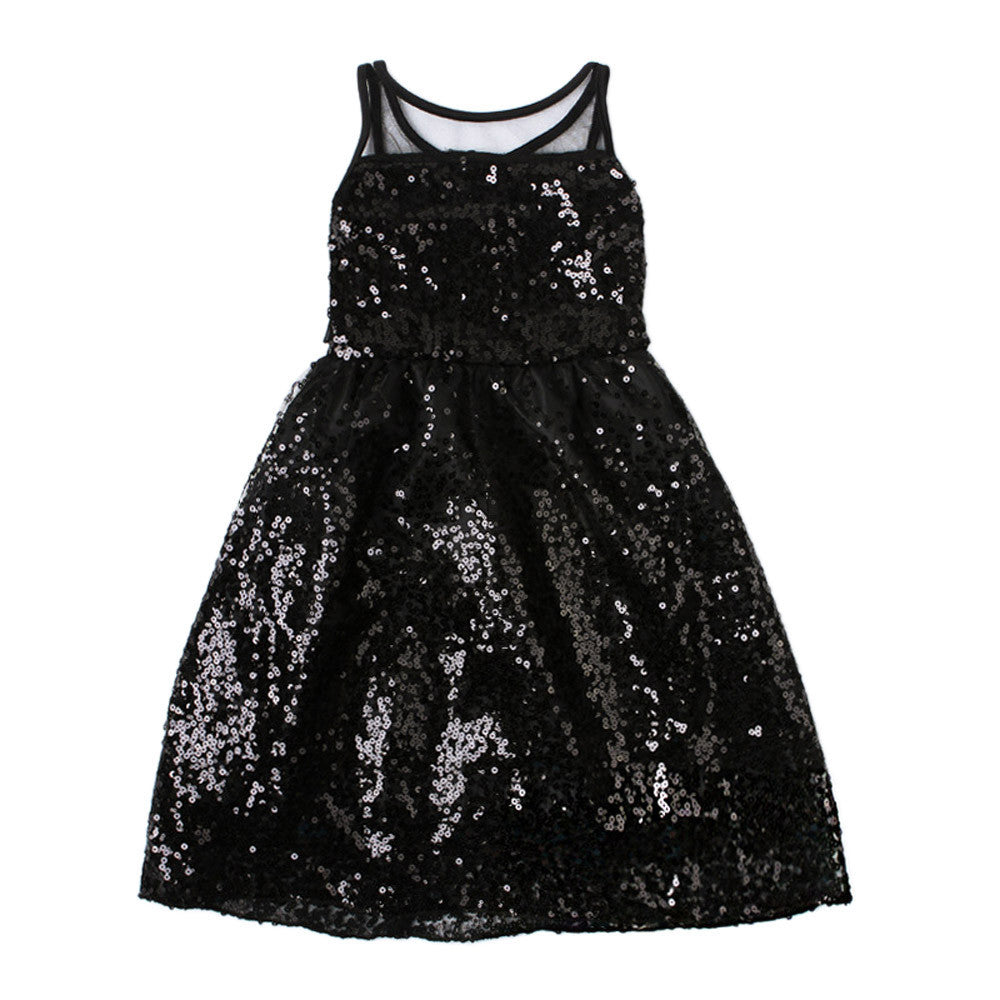 Kids Girl Summer Party Princess Dress Toddler Baby Girl Summer Sequin Vest Girl Dress Baby Princess Dress Kids Costume