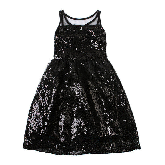 Kids Girl Summer Party Princess Dress Toddler Baby Girl Summer Sequin Vest Girl Dress Baby Princess Dress Kids Costume