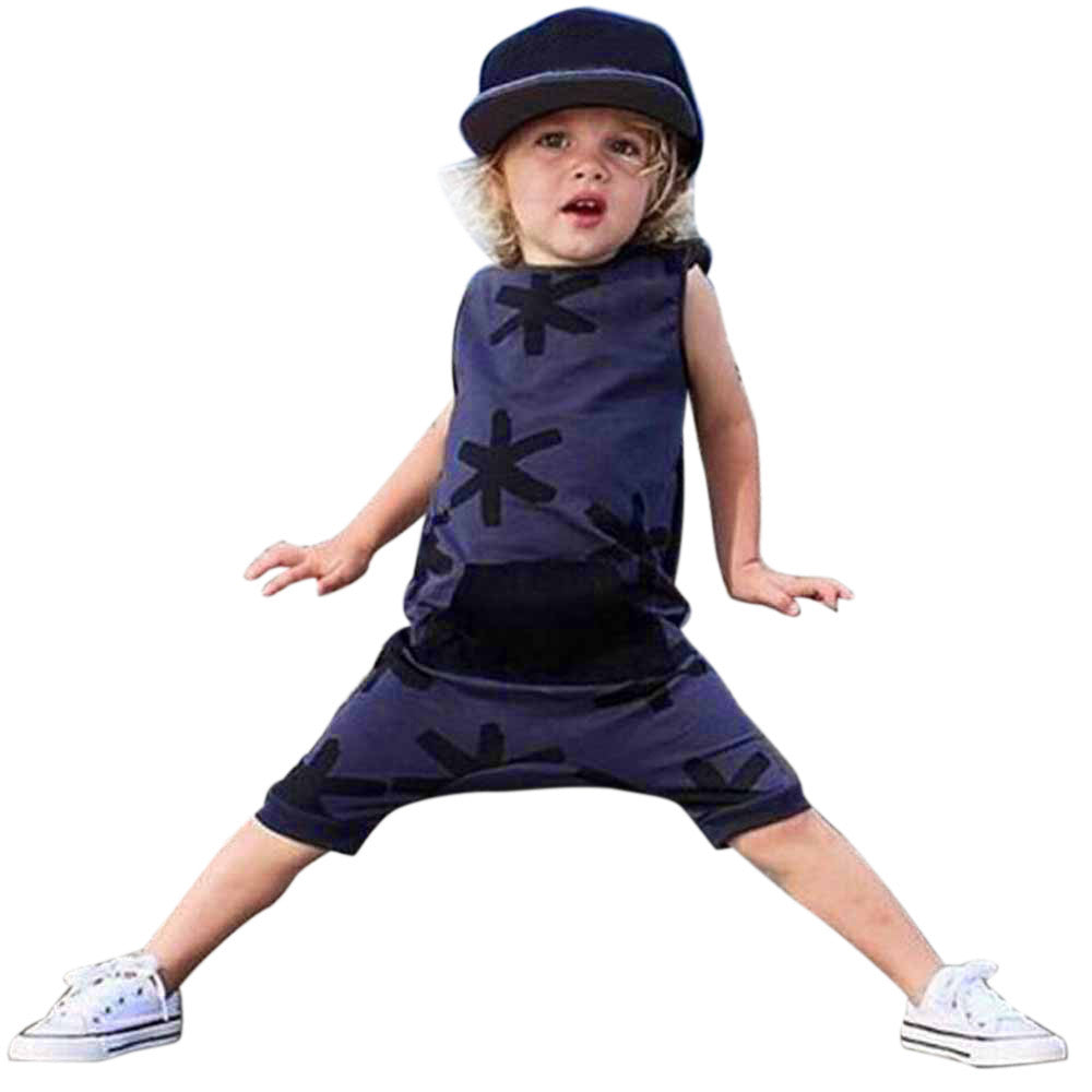 2017 Summer Newborn Infant Jumpsuit Baby Boy Rompers Cotton Sleeveless Cute Toddler Kids Jumpsuit Baby Rompers Clothes Outfits